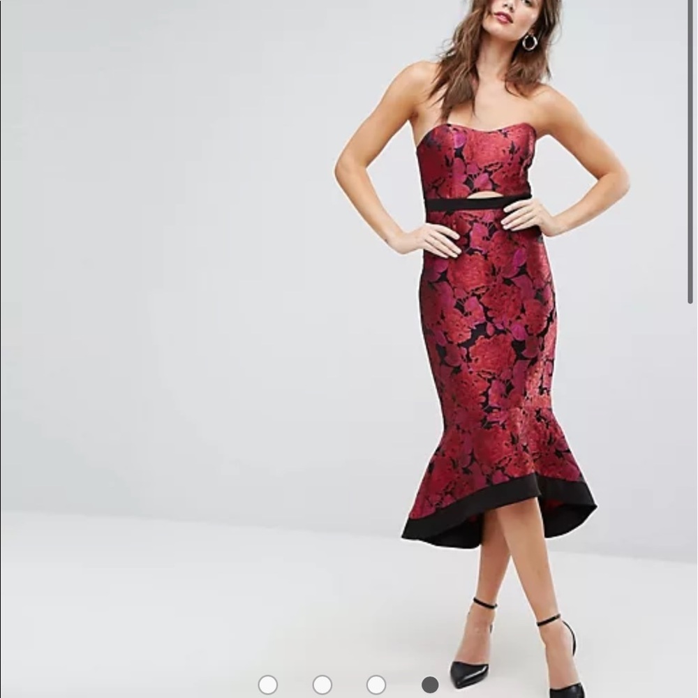 Forever- New Premium Jaquard Midi Dress From ASOS